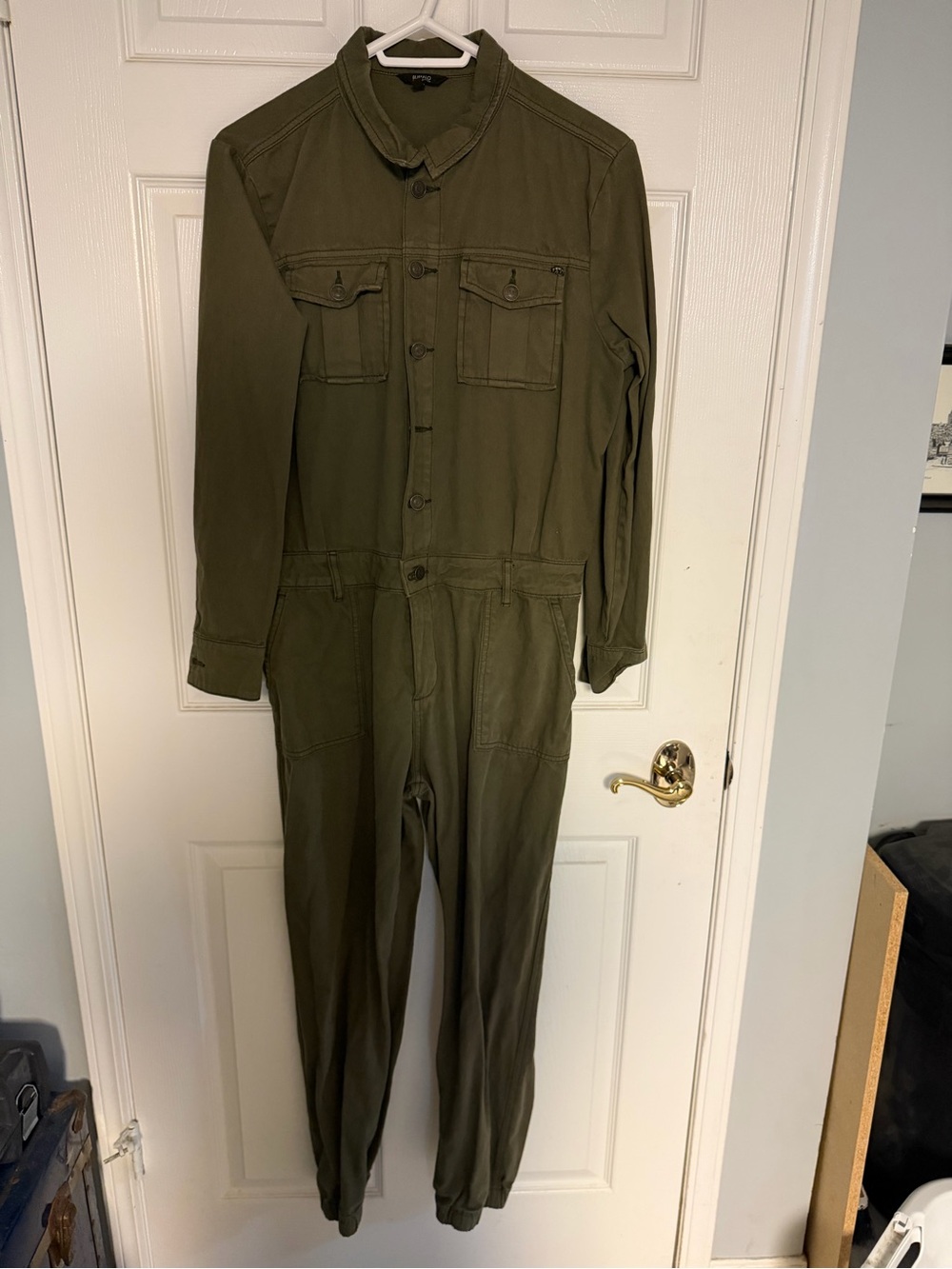 Buffalo David Bitton Olive Utility Jumpsuit